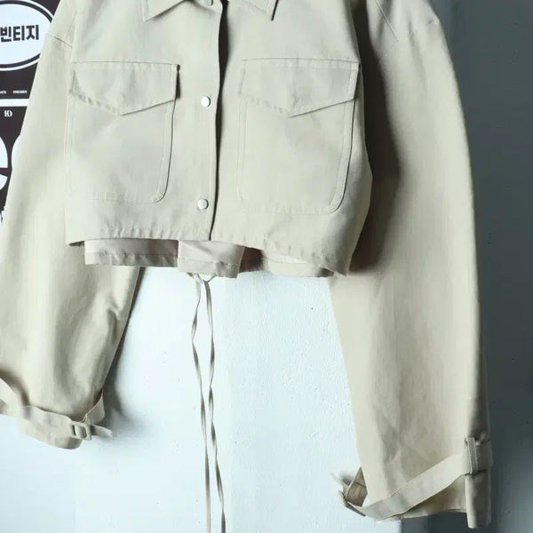 [BUNJANG] W(F) Musee De Zip-Up Windbreaker Jumper Jacket / W(F) 뮤제드 집업 바람막이 점퍼자켓 디자이너브랜드 크롭-H39435