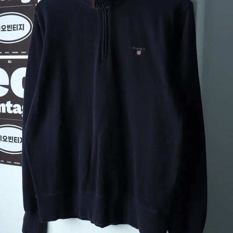 [BUNJANG] Gant Knit Half-Zip Navy / (M-L) 간트 니트 반집업 네이비 놈코어-H39477