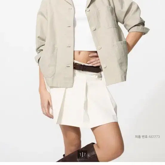 [BUNJANG] Linen Blend Coverall Jacket / 리넨 블렌드 커버롤