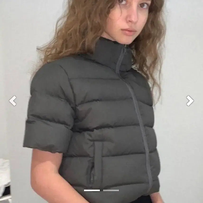 [BUNJANG] Smoothmood Berliner Half Sleeve Puffer Jacket / 스무드무드 Berliner Half Sleeve Puffer 반팔패딩