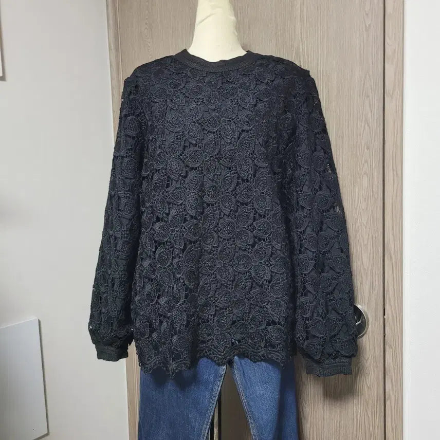 [BUNJANG] Anna Sui Black Lace Blouse / 안나수이 러블리 블랙 레이스 블라우스