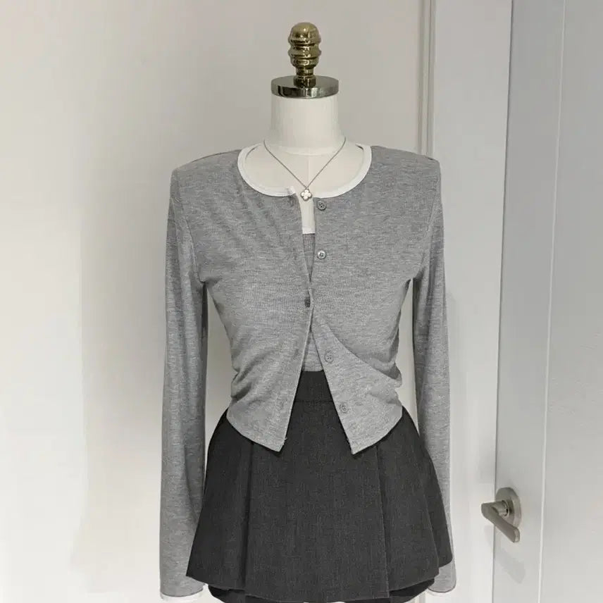 [BUNJANG] Sleeveless Cardigan Set / 나시 가디건 세트