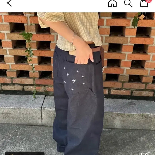 [BUNJANG] Star Non-Fade Raw Denim Pants / 스타 논페이드 생지 팬츠