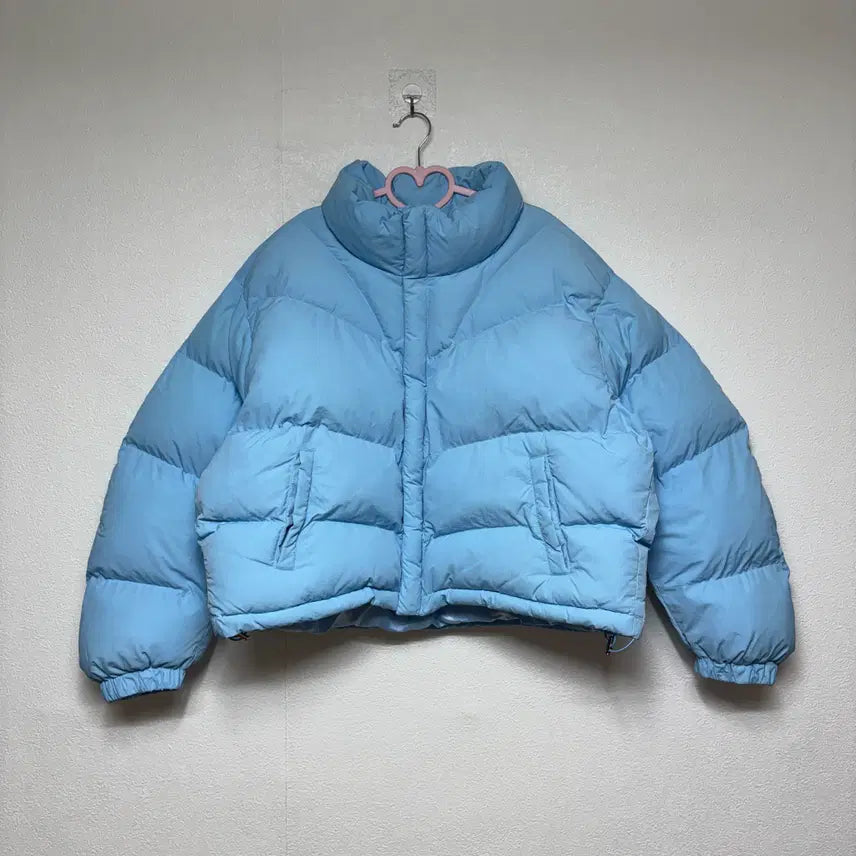 [BUNJANG] UNUSUALLY Short Puffer Padding Jacket Light Blue / UNUSUALLY 숏 푸퍼패딩 F 라이트블루