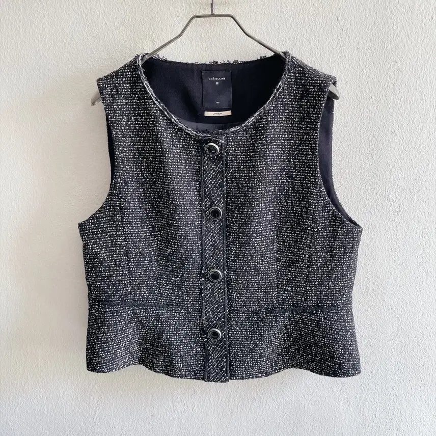 [BUNJANG] Chatelaine Tweed Vest / 100) 샤트렌 트위드 베스트