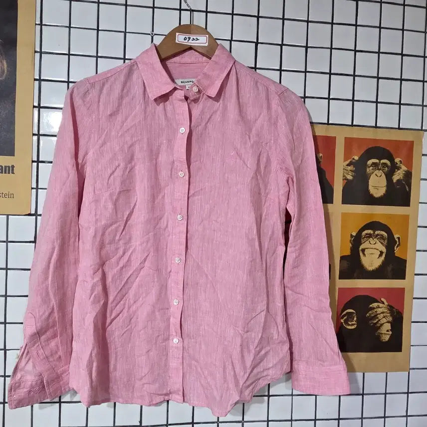 [BUNJANG] Beanpole Pink Shirt / 빈폴 핑크 셔츠 0923