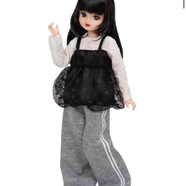 [BUNJANG] Licca-chan Authentic Real Clothes Select Gray Training Pants (Sealed) / 리카짱 정품 의상 리얼 클로즈 셀렉트 회색 트레이닝 팬츠 미개봉 브라이스 육일돌