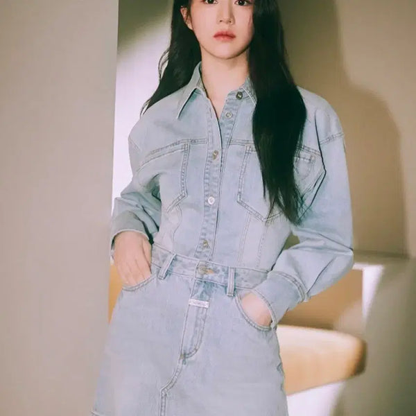 [BUNJANG] Marithe Francois Girbaud Denim Jacket Slim Fit / 마리떼 프랑소와 저버 청자켓 청남방 슬림핏
