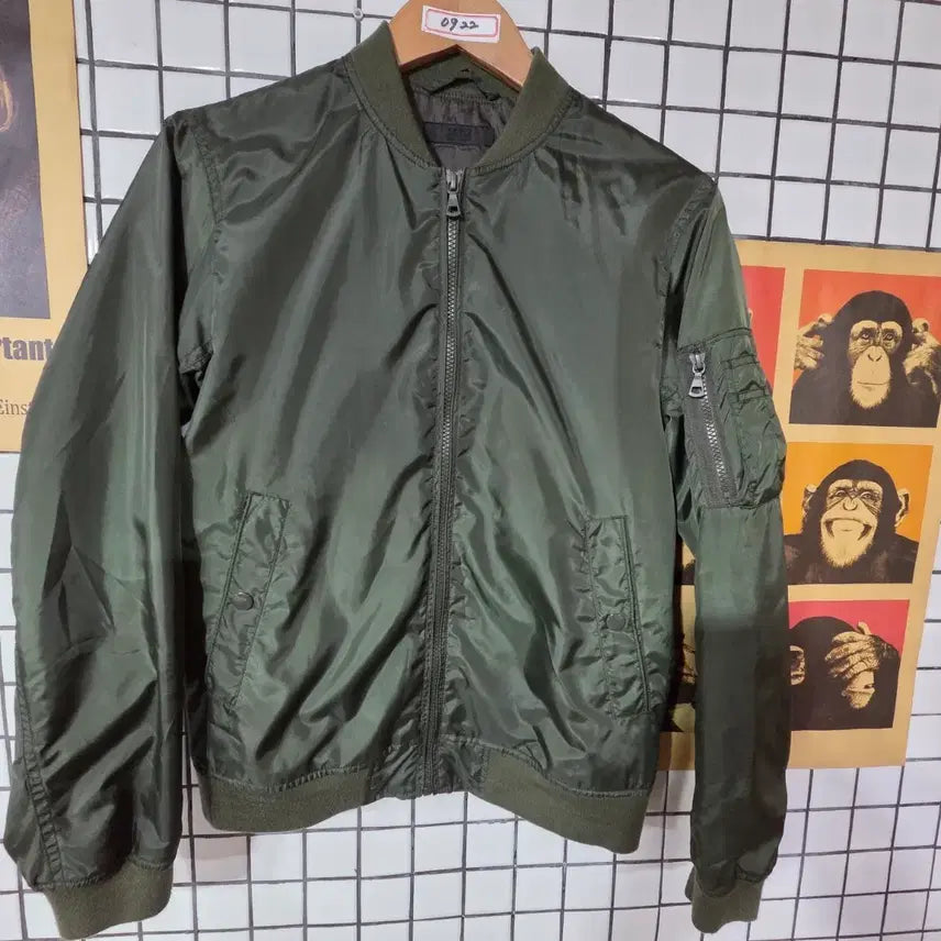 [BUNJANG] Khaki MA-1 Bomber Jacket / 항공 점퍼 카키색 0923