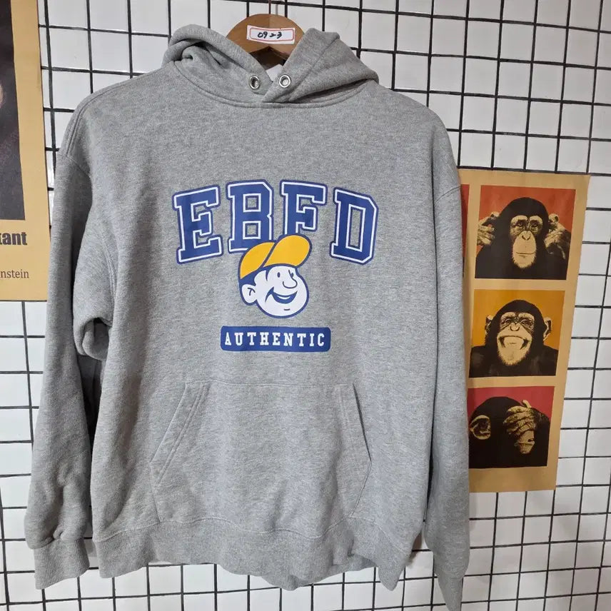 [BUNJANG] EBFD Zip-Up Hoodie Gray / EBFD  집업후드 0923