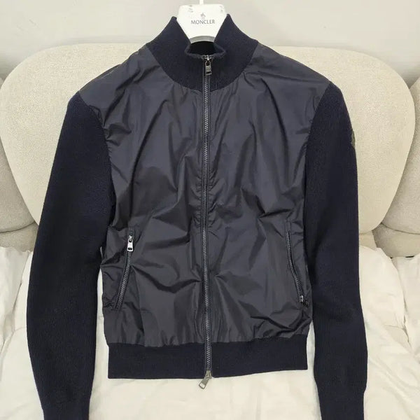 [BUNJANG] Moncler Knit Down Jacket Navy L / 몽클레어 니트패딩 L 네이비