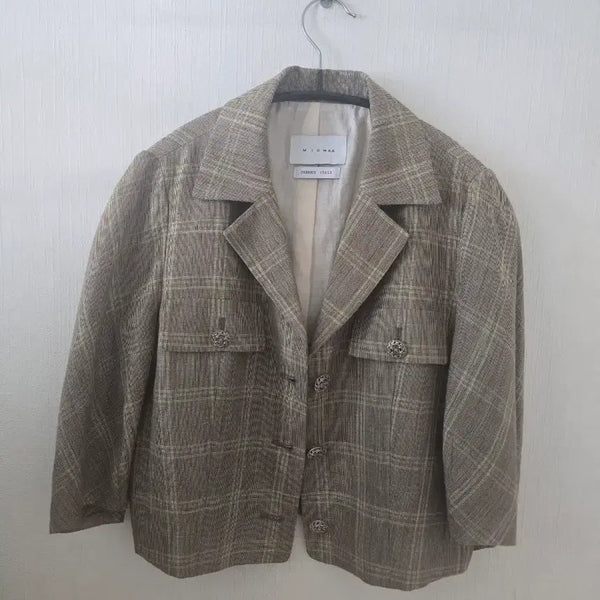 [BUNJANG] MICHAA Chun-Chun Cropped Jacket (55 Size) / 미샤 (송혜교 착용) 춘추용  크롭자켓 55사이즈