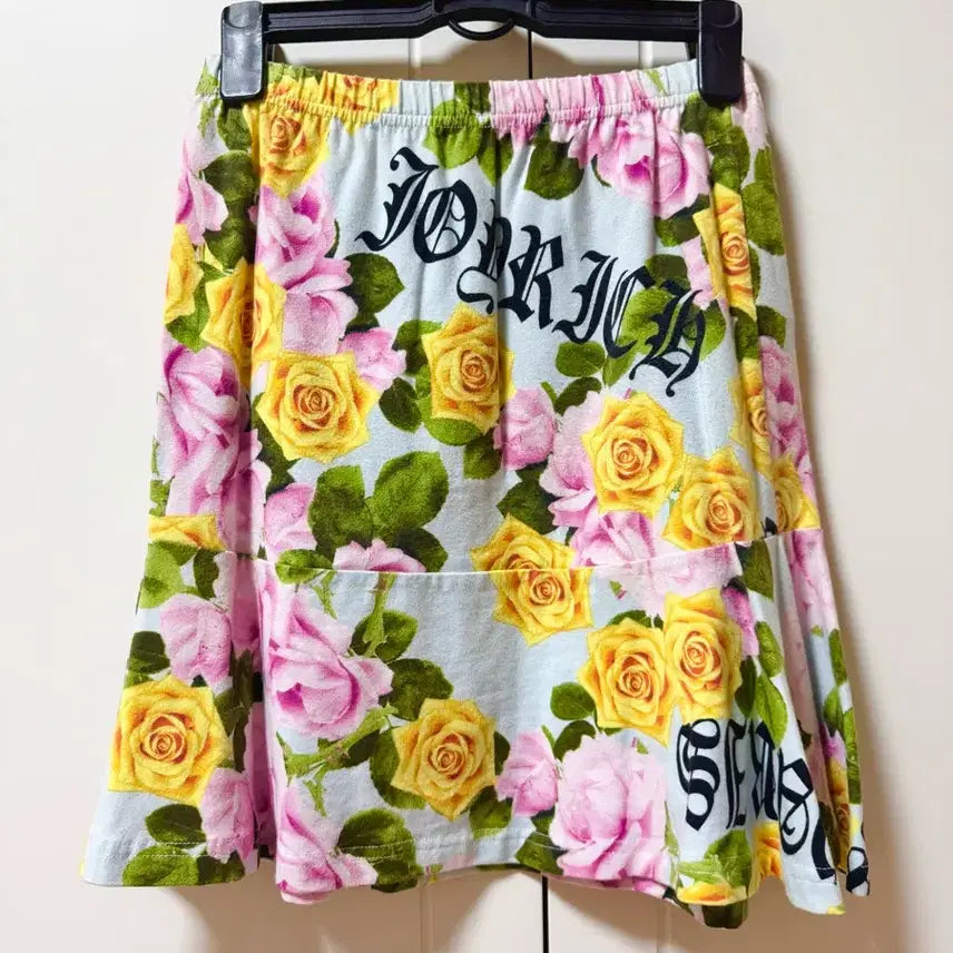 [BUNJANG] JOYRICH Rose Pattern Midi Skirt / JOYRICH 조이리치 장미 패턴 스커트