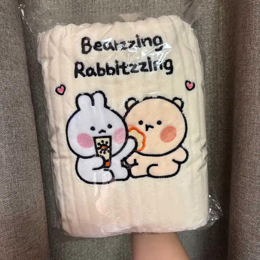 [BUNJANG] Bear & Rabbit Beach Towel / 곰돌찡 토끼찡 비치타올
