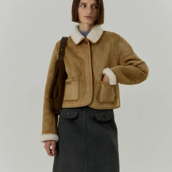 [BUNJANG] Rebold Reversible Mustang Jacket Beige / 리볼드 리버시블 무스탕