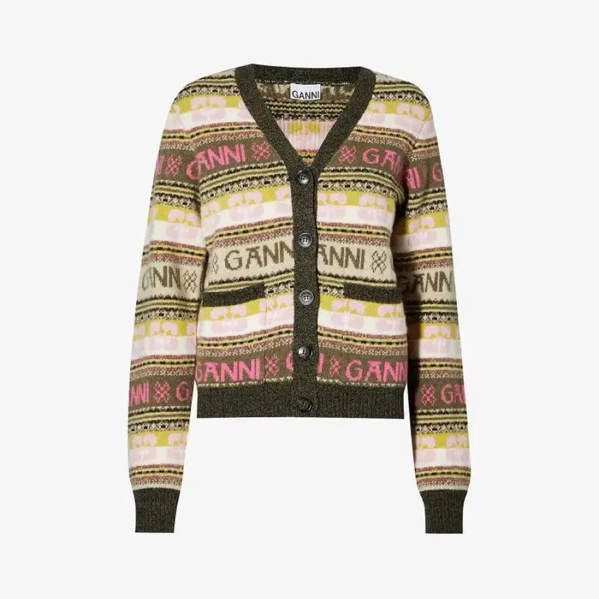 [BUNJANG] GANNI V-Neck Cardigan / 가니 가디건