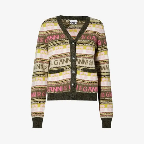 [BUNJANG] GANNI V-Neck Cardigan / 가니 가디건