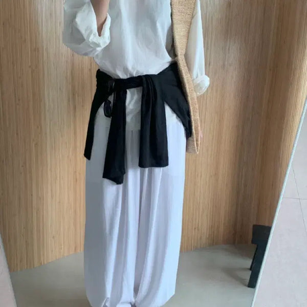 [BUNJANG] Enough Harem Pants Wide Jogger Pants / 이너프 하렘팬츠 와이드 조거 팬츠