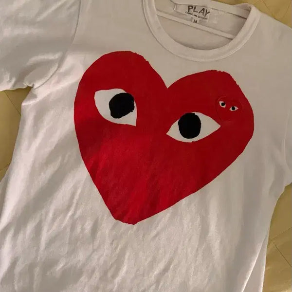 [BUNJANG] Comme des Garçons Heart T-Shirt / 꼼데가르송 하트 반팔티 M