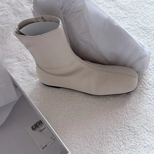 [BUNJANG] COS Ivory Ankle Boots Size 37 / COS 아이보리 앵클 부츠 37 새상품