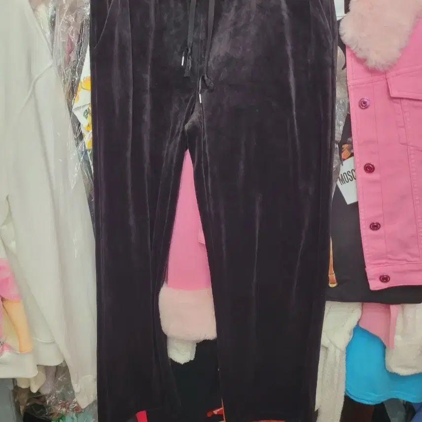 [BUNJANG] Velvet Training Pants Black Imported Brand / 벨벳 트레이닝 팬츠 블랙 수입 미국브랜드