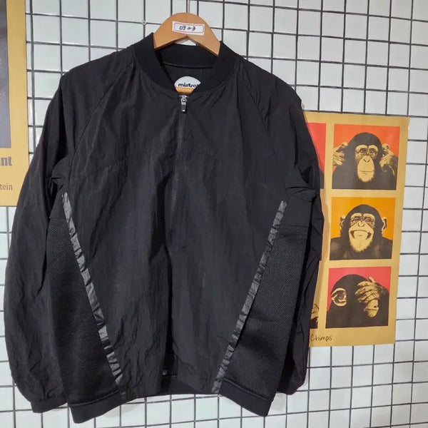 [BUNJANG] Mistral Windbreaker Jumper Black / 미스트랄 바람막이 점퍼 블랙 0923