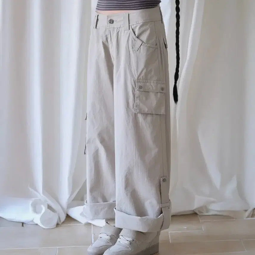 [BUNJANG] Mireco 3-Way Cargo Pants Beige Size 2 / 새상품) 미레코 3-way 카고 팬츠 베이지 사이즈2