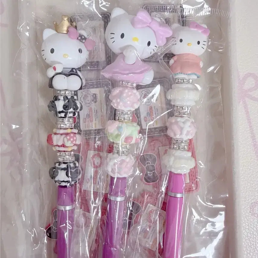 [BUNJANG] Handmade Kitty Ballpoint Pen + Touch Pen / 키티 수제 볼펜+터치펜 새제품