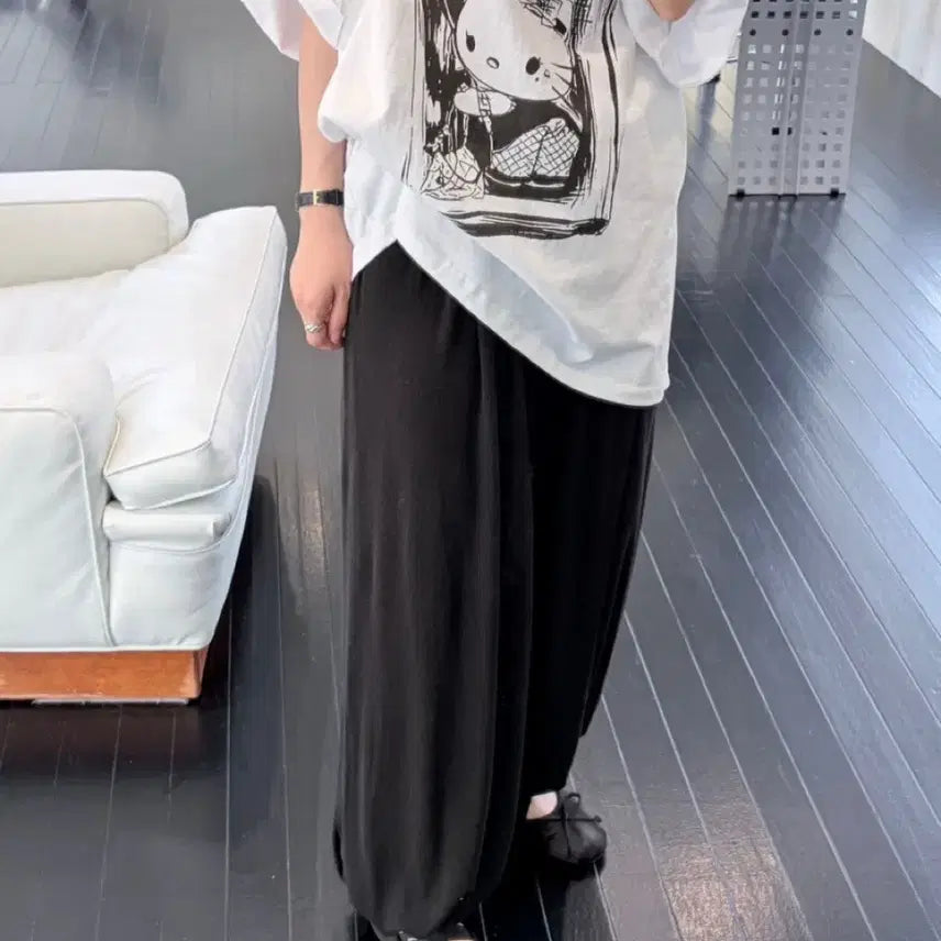 [BUNJANG] Delicate Filter Pants Black / 델리케이트 필터팬츠 블랙