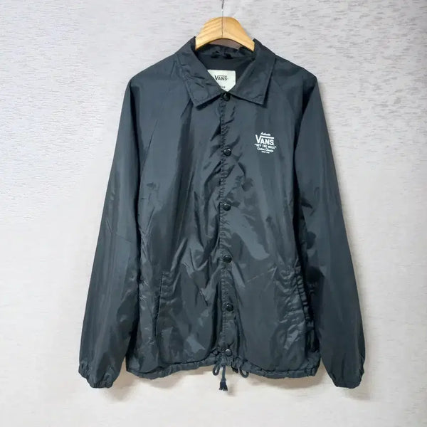 [BUNJANG] Vans Black Drawstring Hem Jacket / B9-23/반스 밑단끈조절 블랙 자켓 봄가을 남성
