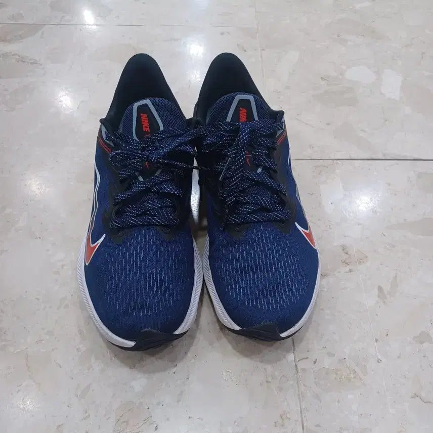 [BUNJANG] Nike Sneakers Navy/Orange / 나이키 운동화 네이비/오렌지