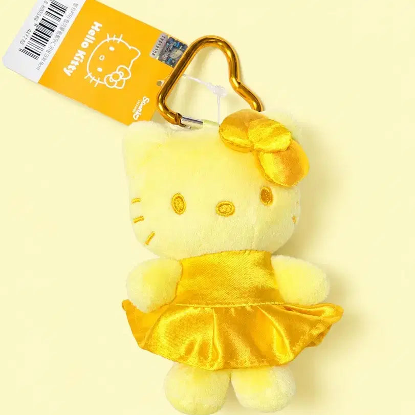 [BUNJANG] Sanrio Yellow Kitty Doll Keychain / 정품 새상품) 산리오 옐로우 키티 인형 키링