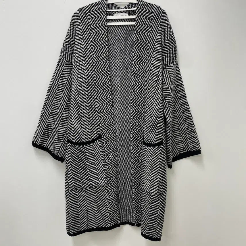 [BUNJANG] ERISECHO Pattern Knit Long Cardigan / ERISECHO 패턴 니트 롱 가디건