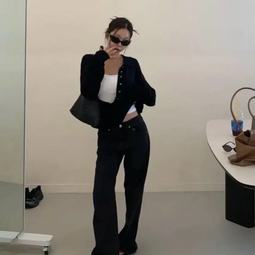 [BUNJANG] Love Bunny Low Straight Bootcut Pants / 러브바니 로우 일자부츠컷팬츠