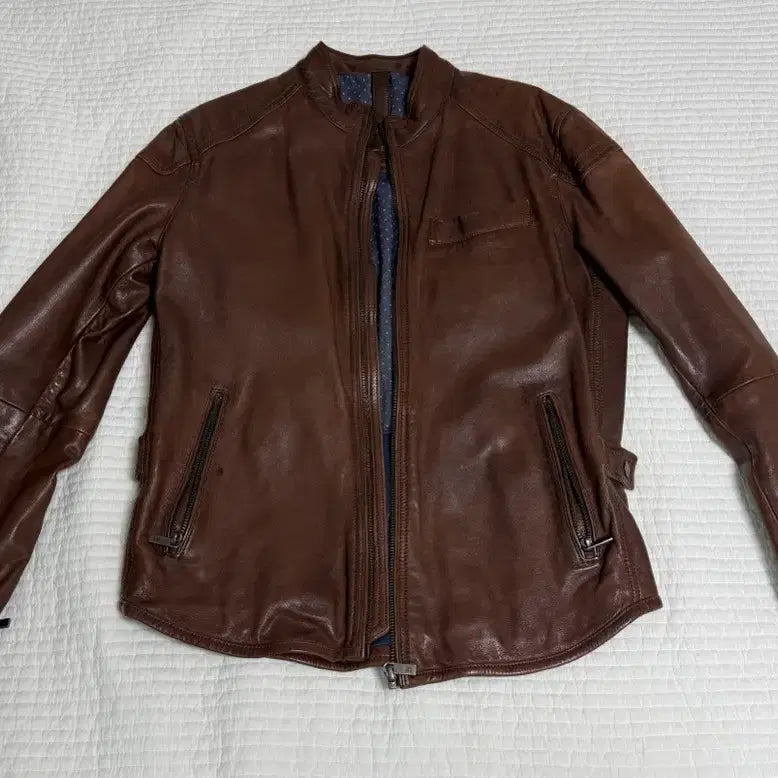 [BUNJANG] Massimo Dutti Lambskin Leather Jacket Size S / 마시모두띠 가죽자켓(양가죽) S사이즈