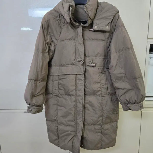 [BUNJANG] Coffee Brown Long Padding Jumper / 롱 패딩 점퍼 커피색