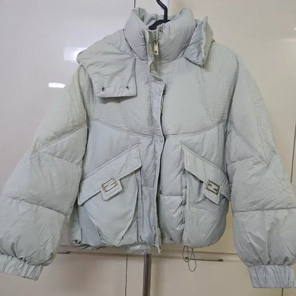 [BUNJANG] Women's Mint Color Padding Jumper / 여성 패딩 점퍼 민트색