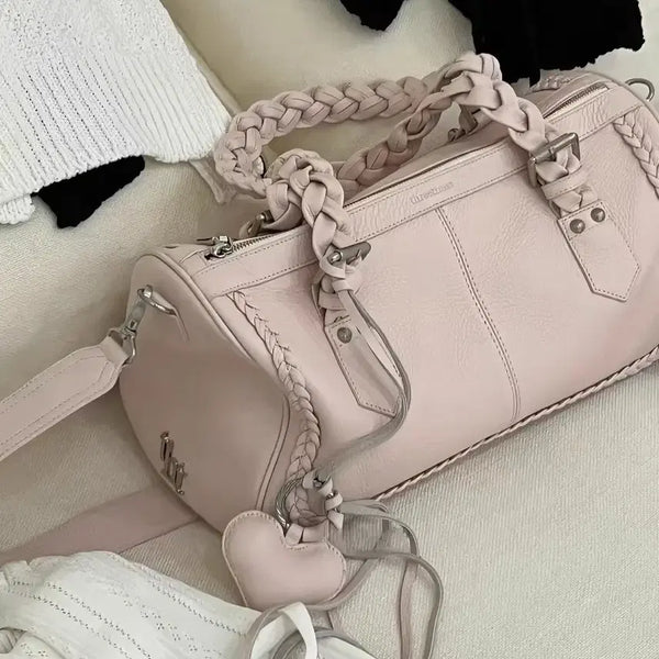 [BUNJANG] Threetimes Braid Bag Pink / threetimes Braid bag _ 쓰리타임즈 브레이드백 핑크