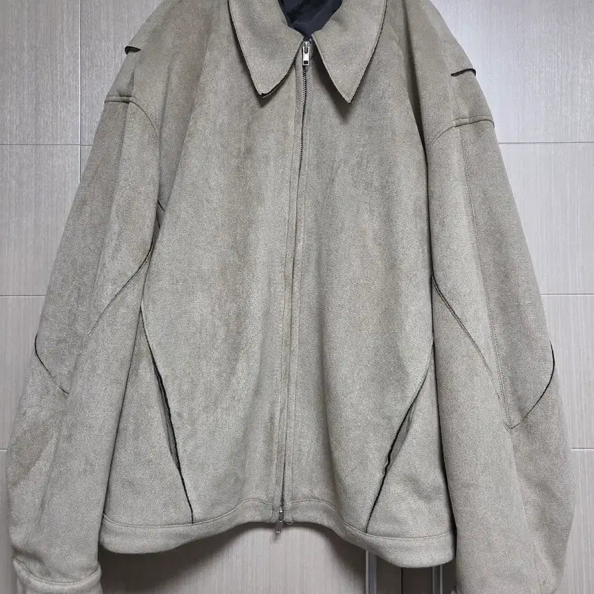 [BUNJANG] New Chief Chic Suede Panel Blue Jean Jacket / 뉴치프시크 스웨이드 절개 블루종