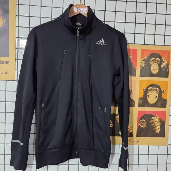 [BUNJANG] Adidas Training Zip-Up Jacket Black / 아디다스 트레이닝 집업 자켓 블랙 0923