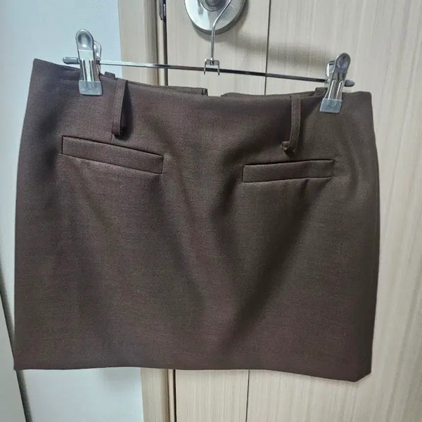 [BUNJANG] Jijii Mini Skirt - Brown / 지지지 스커트