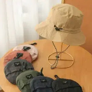 [BUNJANG] Camping Backpacking Bucket Hat - Foldable Safari Hat for Outdoor Hiking / 캠핑 백패킹 버킷햇 기능성 접이식 벙거지모자 챙모자 야외 등산 사파리모자 포켓모자