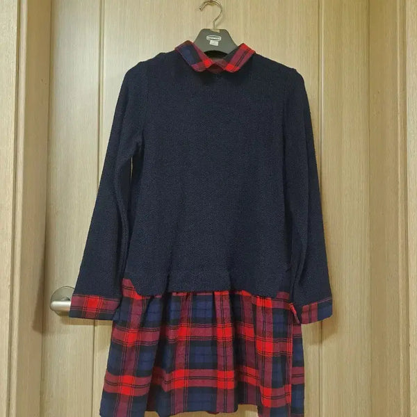 [BUNJANG] Red Checkered Dress / 체크 원피스