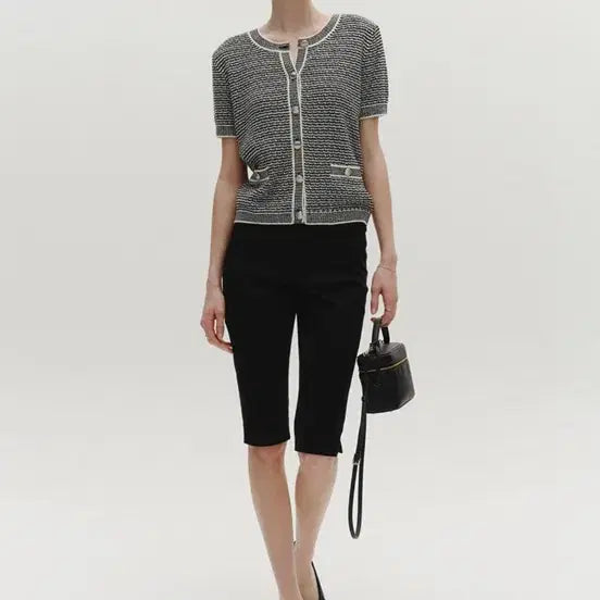 [BUNJANG] Sie Elo Boucle Cardigan Black Mix / [시에] sie 엘로 부클레 가디건 블랙 믹스 55반-66