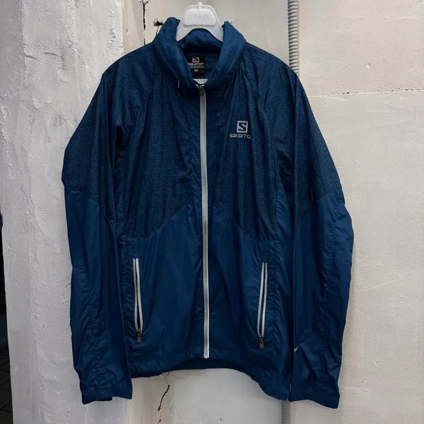 [BUNJANG] Salomon Blue Windbreaker Jacket / 살로몬 블루 바람막이 자켓