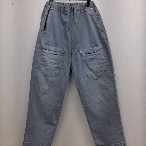 [BUNJANG] Light Blue Stripe Cotton Pants 28 / 면 베기팬츠28
