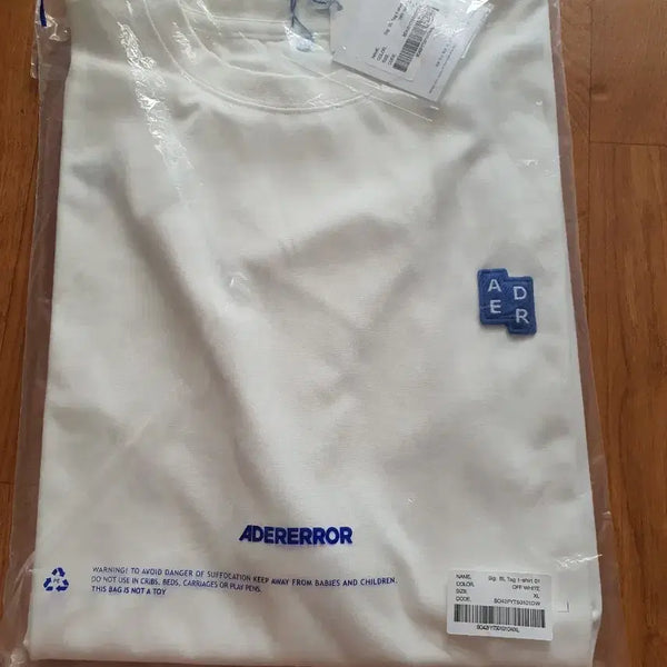 [BUNJANG] Ader Error Short Sleeve T-Shirt White XL / 아더에러 반팔 티셔츠 화이트xl