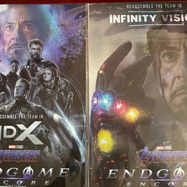 [BUNJANG] Avengers: Endgame 4DX Infinity Vision Poster Set (A3 Exclusive Box) / <어벤져스 엔드게임 >4DX 인피니티 비전 포스터 2종 세트(A3 전용 박스 사용)