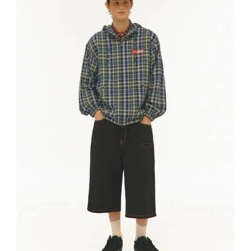 [BUNJANG] Teket Check Hooded Jacket / 테켓 체크 후드 자켓