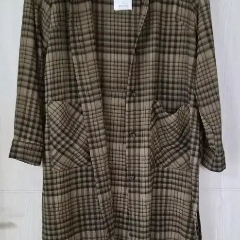 [BUNJANG] Elmar Long Shirt Jacket New / 체크 롱자켓 셔츠새상품